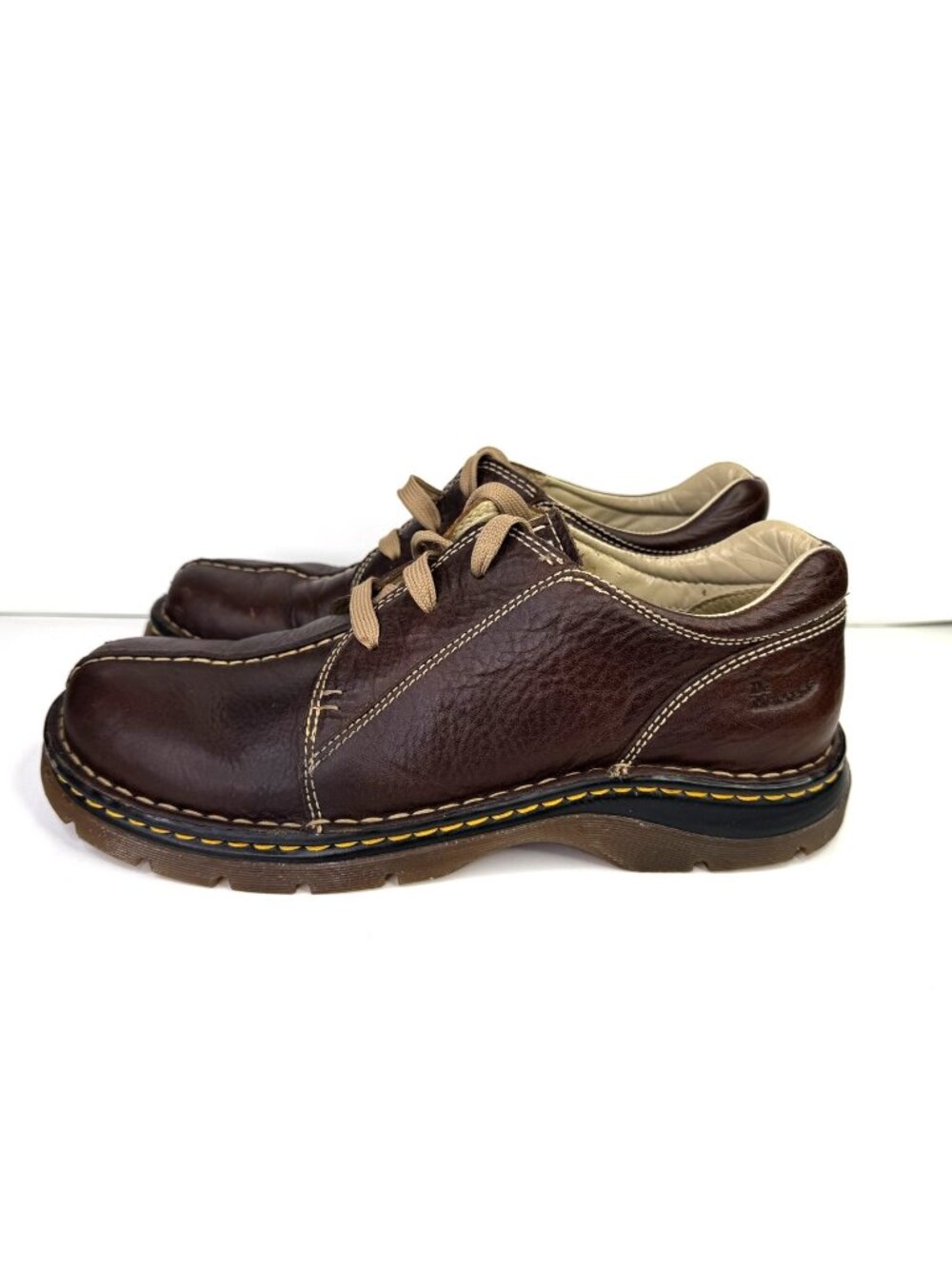 Dr Doc Martens Ripley Shoes Mens 10 Womens 11 Brown Leather Split Toe Oxford